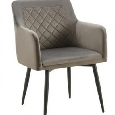 Comfortable simple dining room furniture dining chair Luxury leather lounge chair